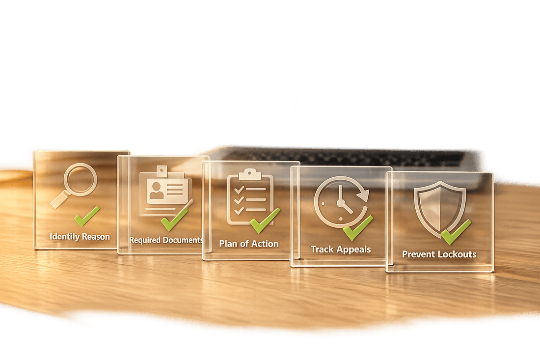 Checklist for Recovering Locked Seller Accounts